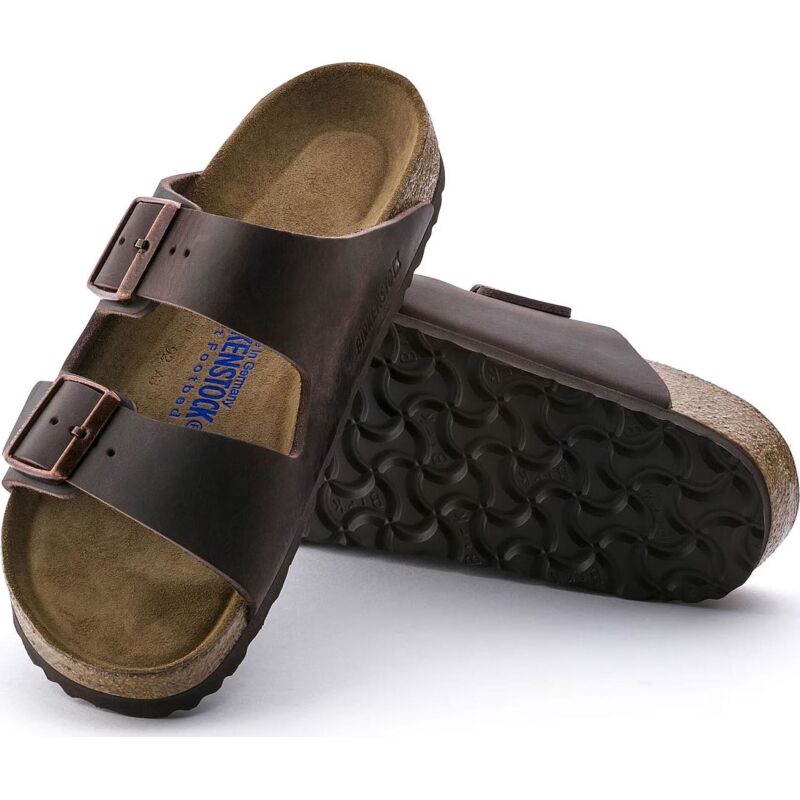 Birkenstock Arizona Soft Footbed Oiled Leather Narrow Habana