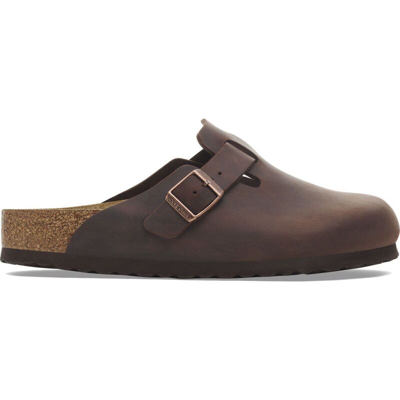 Birkenstock Boston Soft Footbed Oiled Leather Narrow Habana