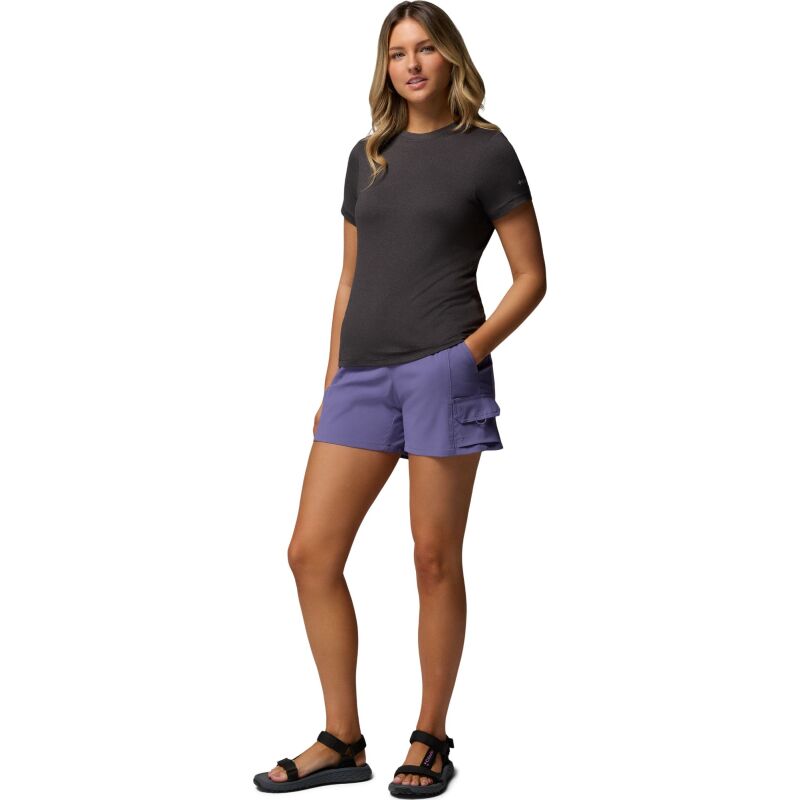Columbia Parsons Point Short Sleeve Logo Tee Women's Black Heather