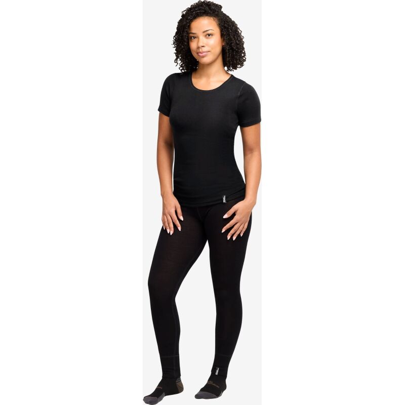 Jack Wolfskin Merino Short Sleeve Women's Black