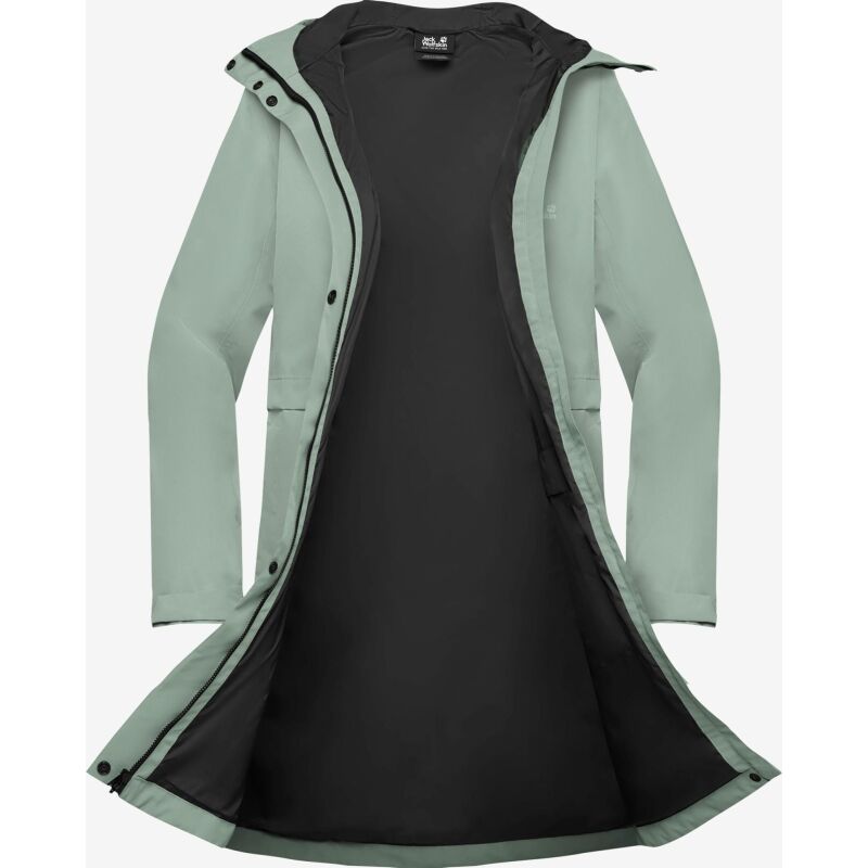 Jack Wolfskin Terraview 2L Coat Women's Green Zinnia