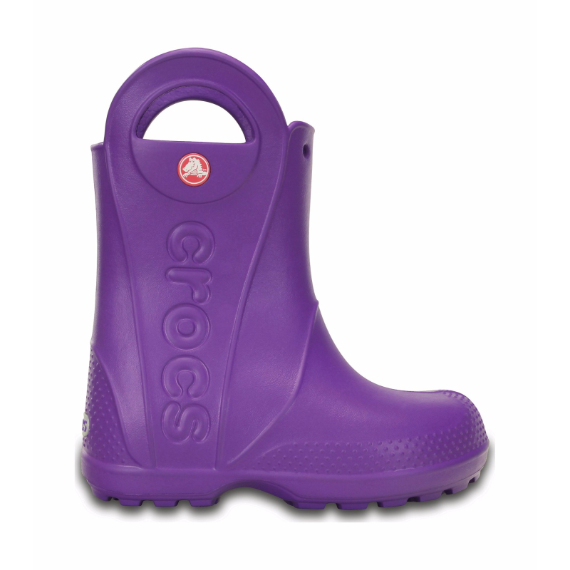 Crocs™ Kids' Handle It Rain Boot Neon Purple
