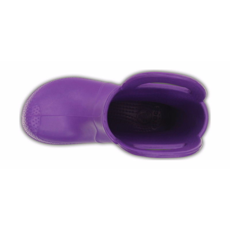Crocs™ Kids' Handle It Rain Boot Neon Purple