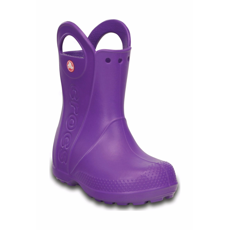 Crocs™ Kids' Handle It Rain Boot Neon Purple