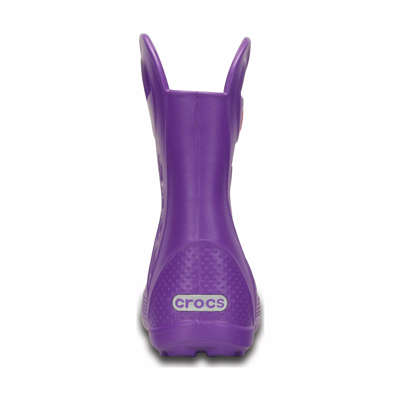 Crocs™ Kids' Handle It Rain Boot Neon Purple