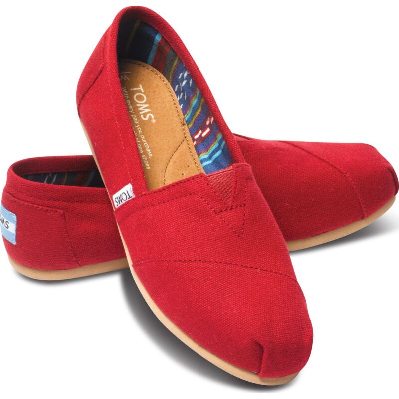 TOMS Canvas Women's Classic Alpargata Nl Red