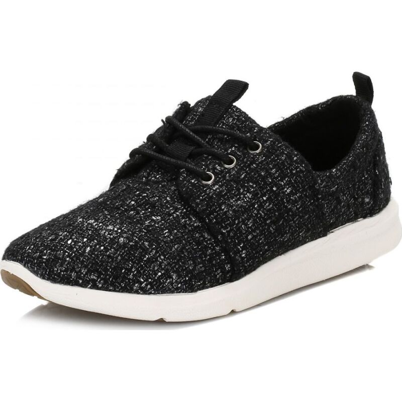 TOMS Glitter Wool Women's Del Rey Sneaker Black