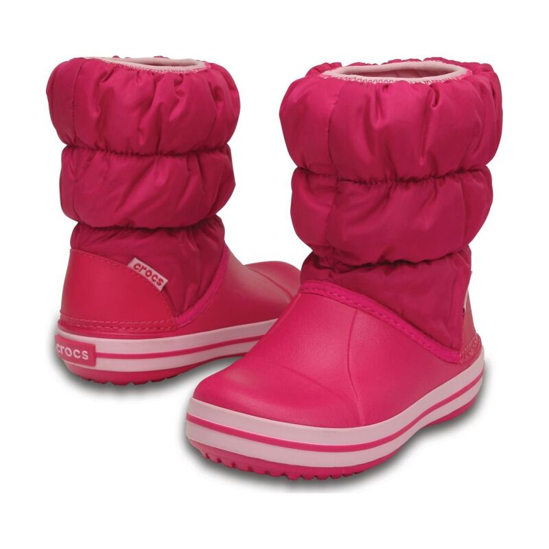 Crocs™ Kids Winter Puff Boot Candy Pink