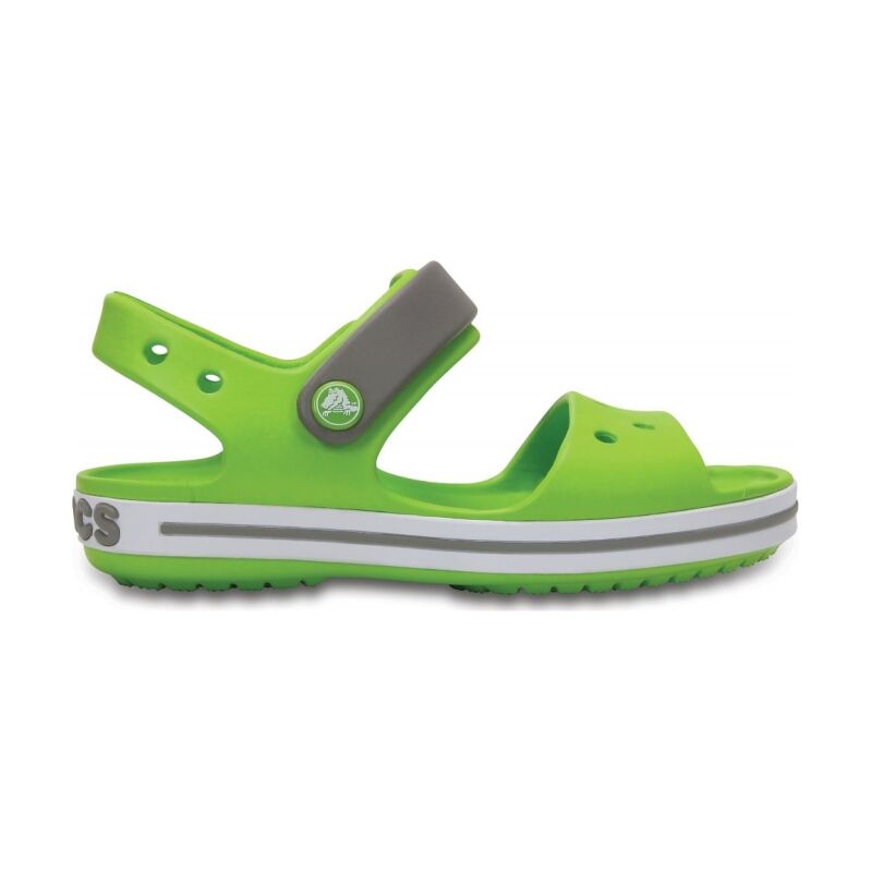 Crocs™ Kids' Crocband Sandal Volt Green/Smoke