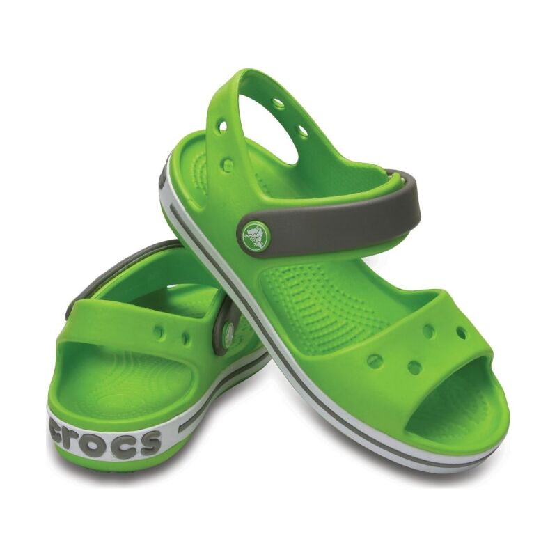 Crocs™ Kids' Crocband Sandal Volt Green/Smoke