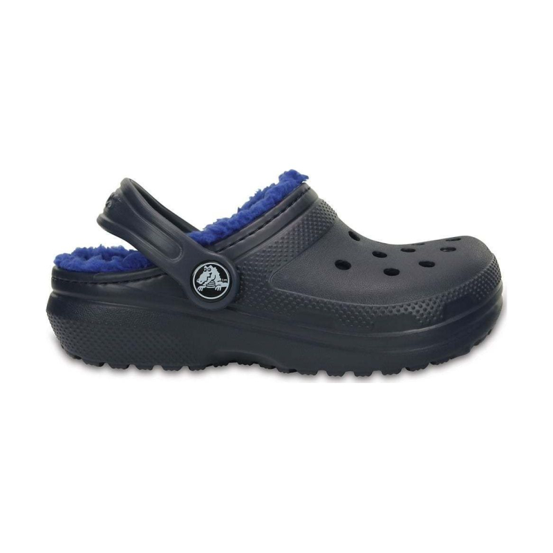 Crocs™ Kids' Classic Lined Clog Navy/Cerulean Blue