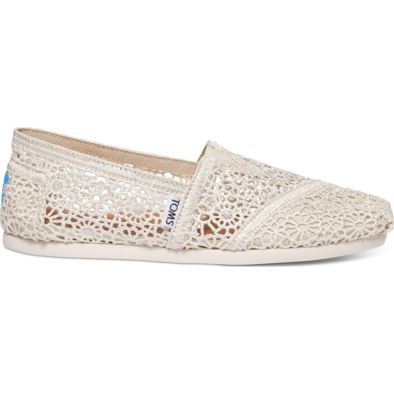 TOMS Moroccan Crochet Women's Classic Alpargata Natural