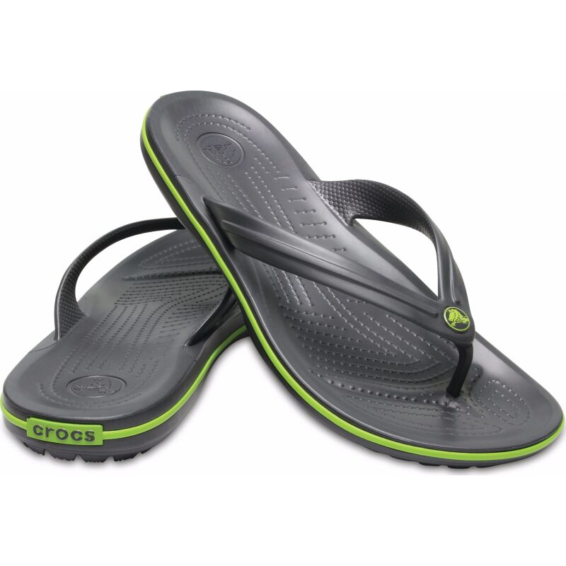 Crocs™ Crocband Flip Graphite/Volt Green