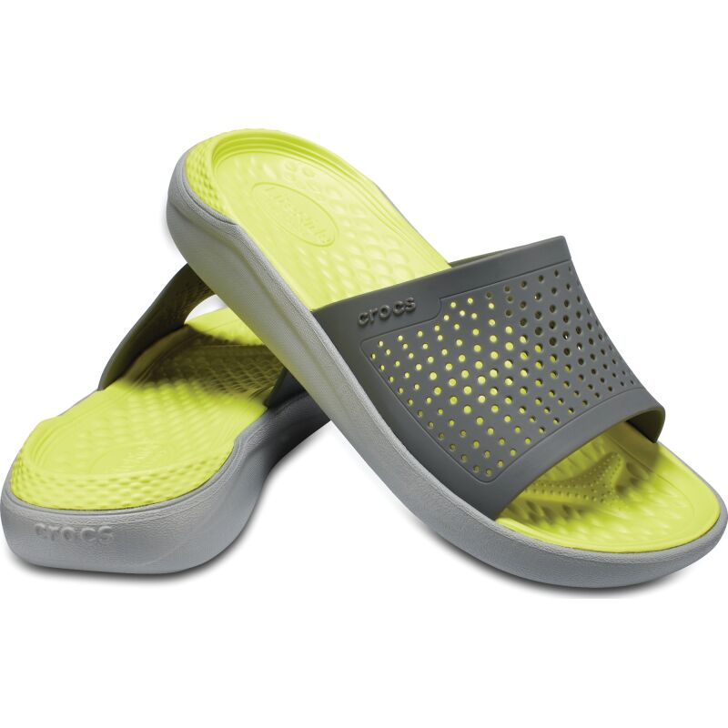 Crocs™ LiteRide Slide Slate Grey/Light Grey