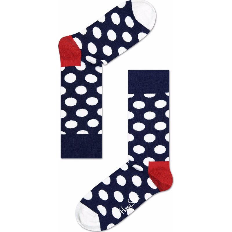 HAPPY SOCKS Big Dot Navy/White