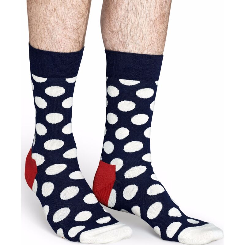 HAPPY SOCKS Big Dot Navy/White