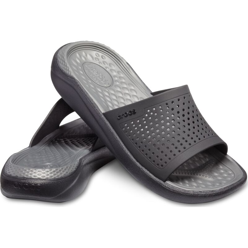 Crocs™ LiteRide Slide Black/Slate Grey