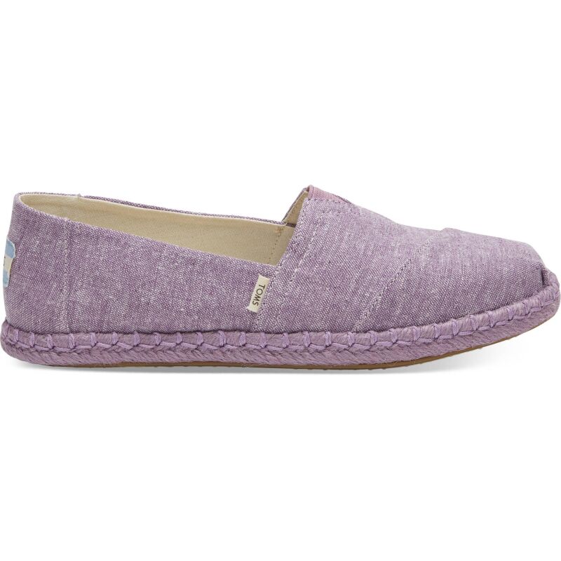 TOMS Chambray on Rope Women's Alpargata Rose Violet