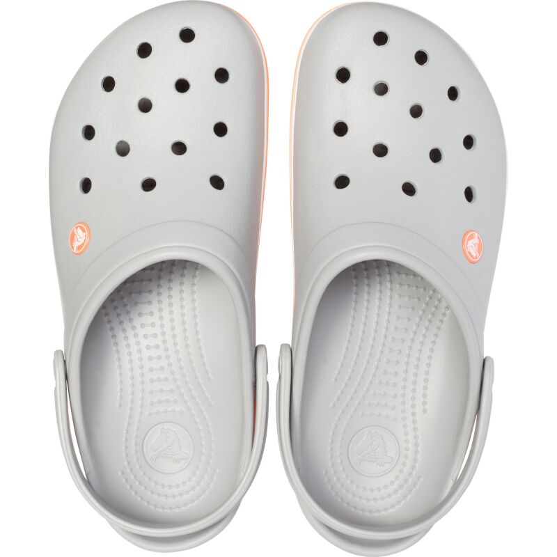 Crocs™ Crocband Light Grey/Bright Coral