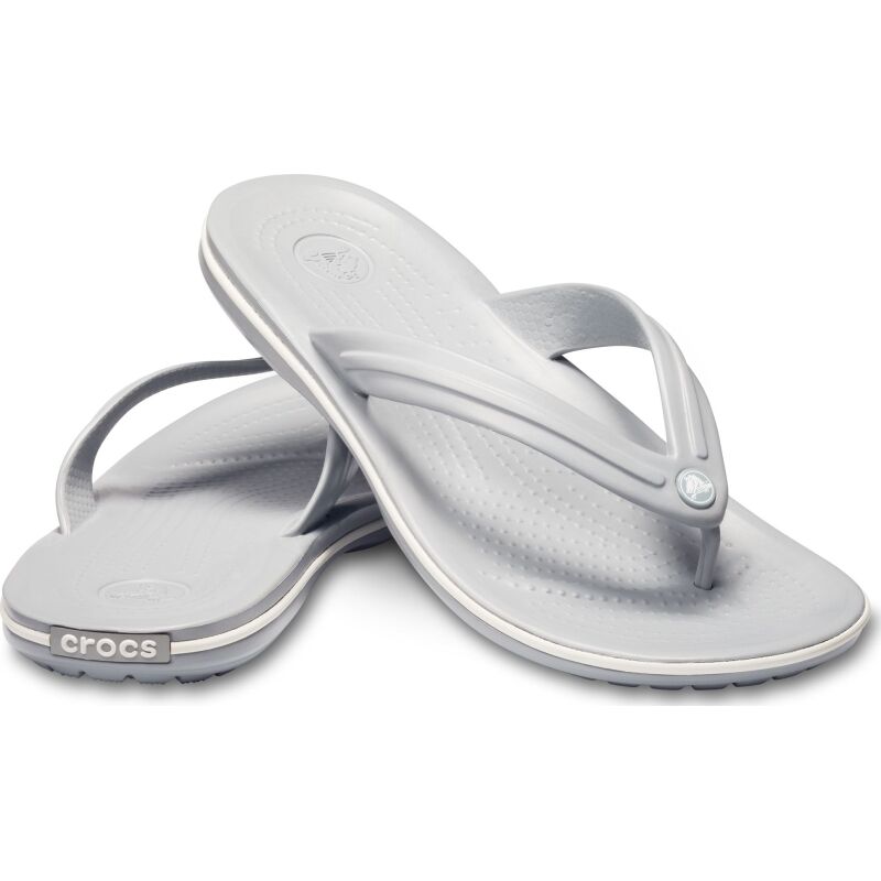 Crocs™ Crocband™ Flip Light Grey/White