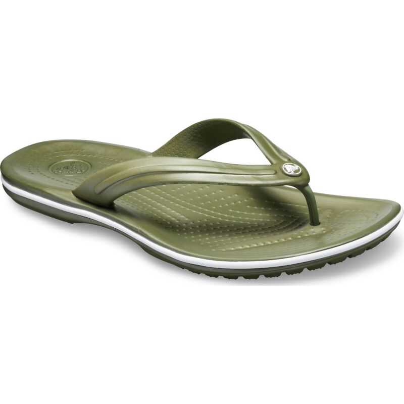 Crocs™ Crocband Flip Army Green/White