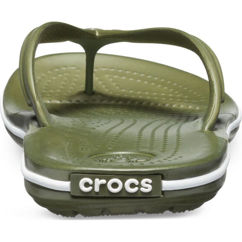 Crocs™ Crocband Flip Army Green/White