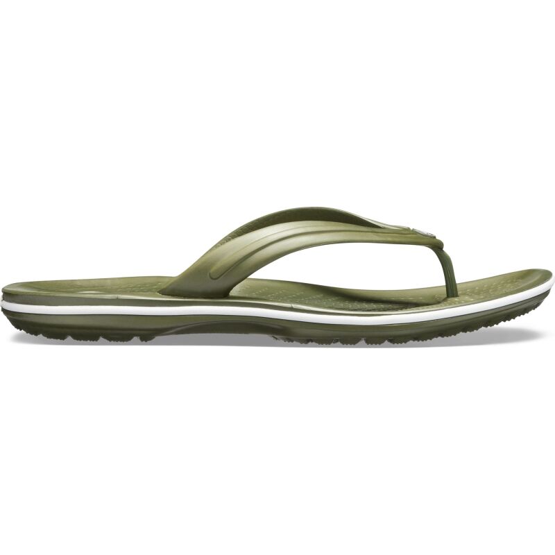 Crocs™ Crocband Flip Army Green/White
