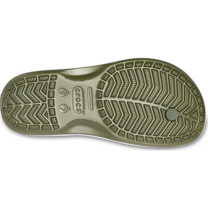 Crocs™ Crocband Flip Army Green/White