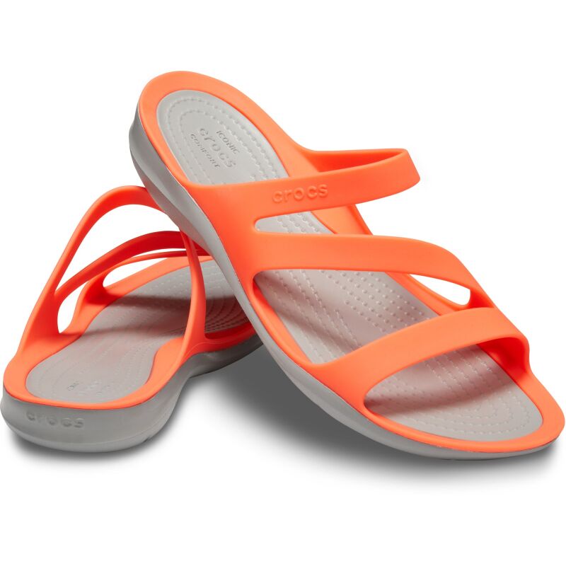 Crocs™ Women's Swiftwater Sandal Bright Coral/Light Grey