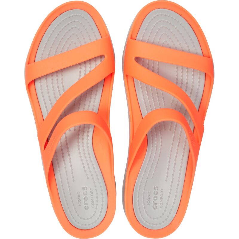 Crocs™ Women's Swiftwater Sandal Bright Coral/Light Grey