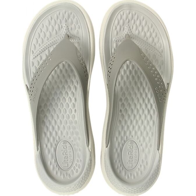 Crocs™ LiteRide Flip Smoke/Pearl White