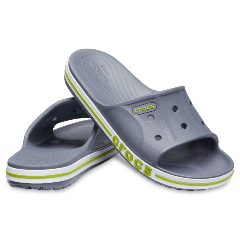 Crocs™ Bayaband Slide Charcoal/Volt Green