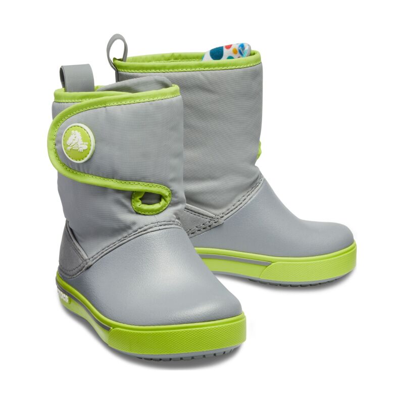 Crocs™ Kids' Crocband II.5 Gust Boot Charcoal/Volt Green