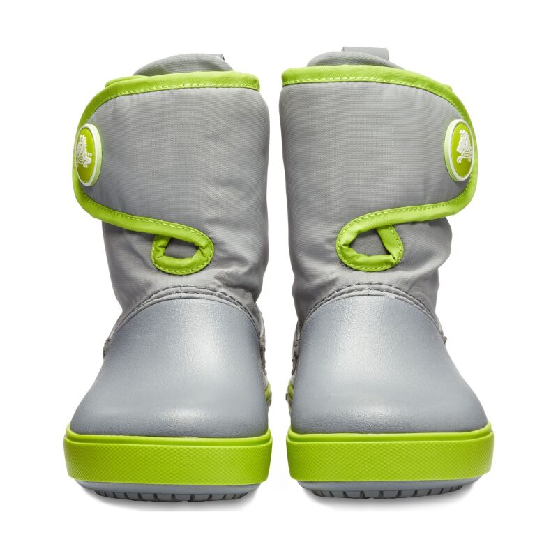 Crocs™ Kids' Crocband II.5 Gust Boot Charcoal/Volt Green