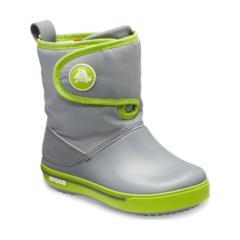 Crocs™ Kids' Crocband II.5 Gust Boot Charcoal/Volt Green