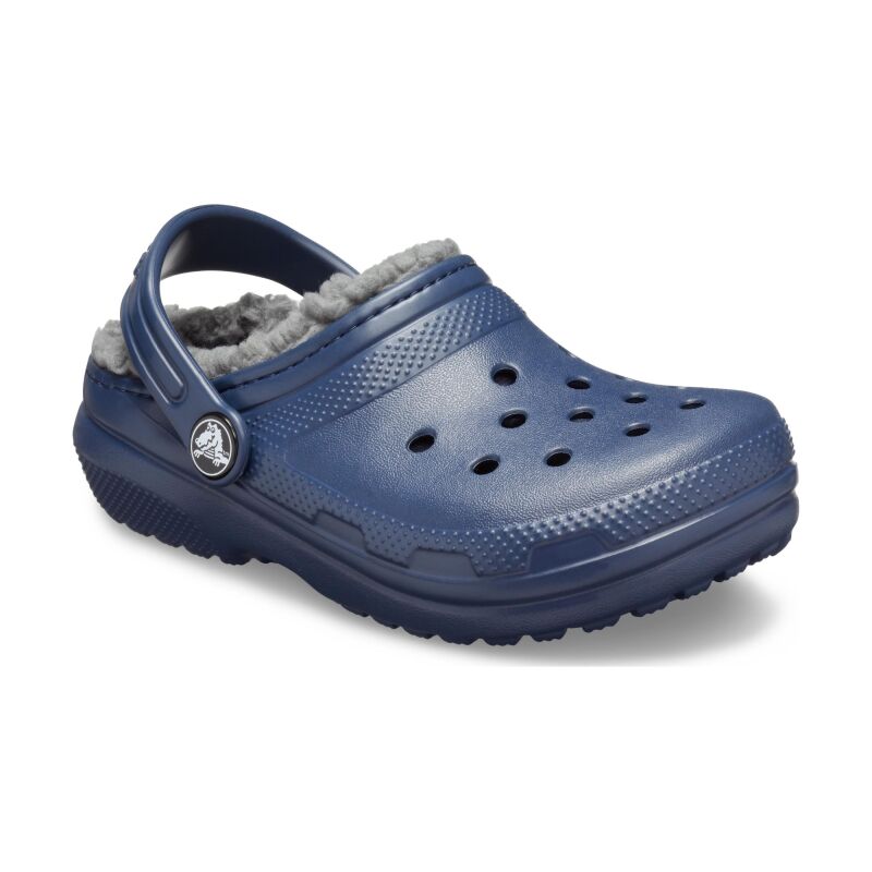 Crocs™ Kids' Classic Lined Clog Navy/Charcoal