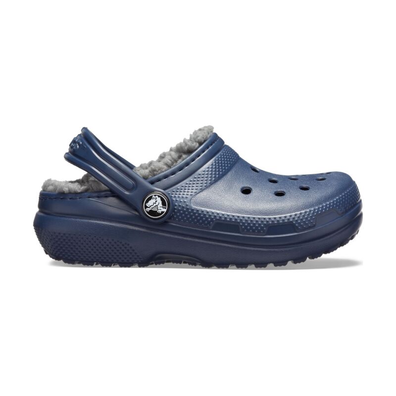 Crocs™ Kids' Classic Lined Clog Navy/Charcoal