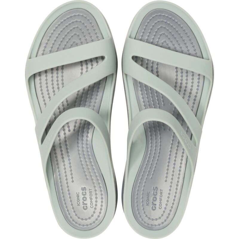 Crocs™ Women's Swiftwater Sandal Dusty Green/Charcoal