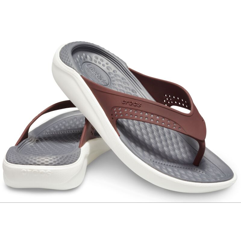 Crocs™ LiteRide Flip Burgundy/White