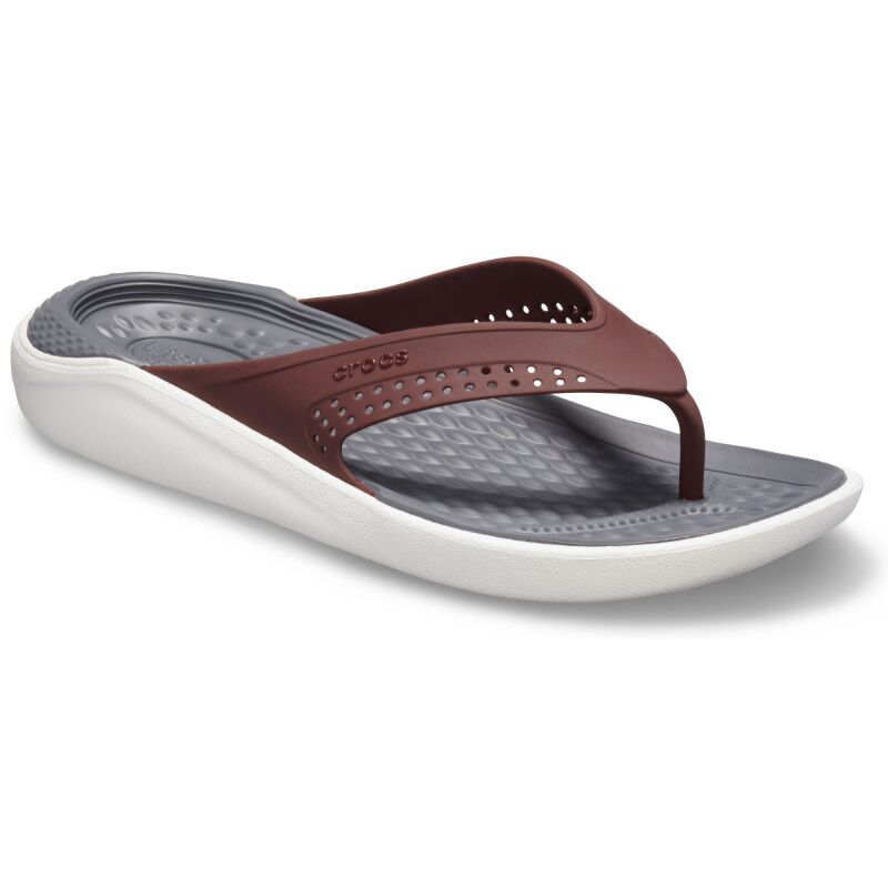 Crocs™ LiteRide Flip Burgundy/White