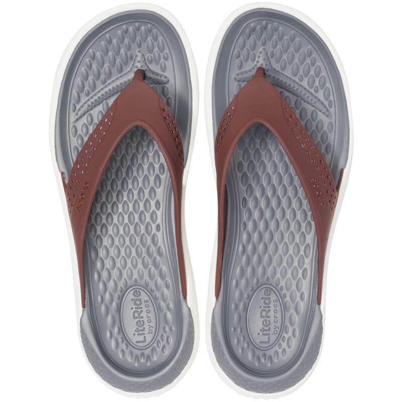 Crocs™ LiteRide Flip Burgundy/White