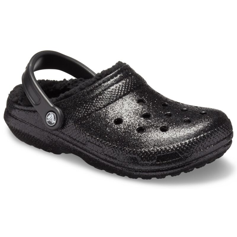 Crocs™ Classic Glitter Lined Clog Black/Black