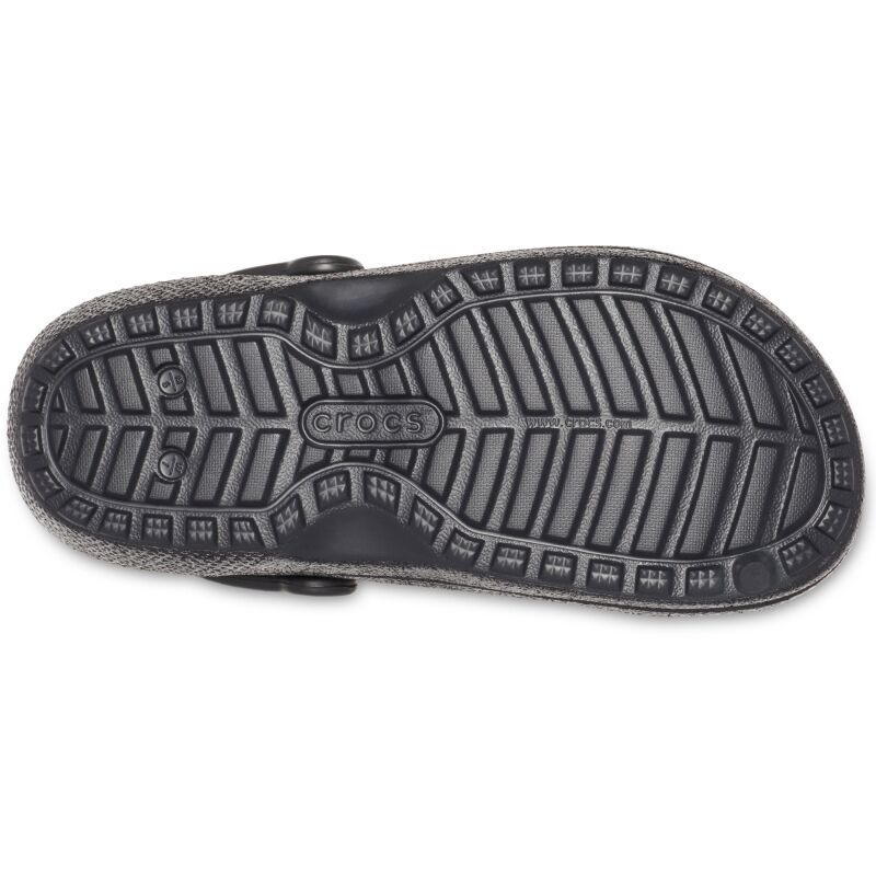 Crocs™ Classic Glitter Lined Clog Black/Black