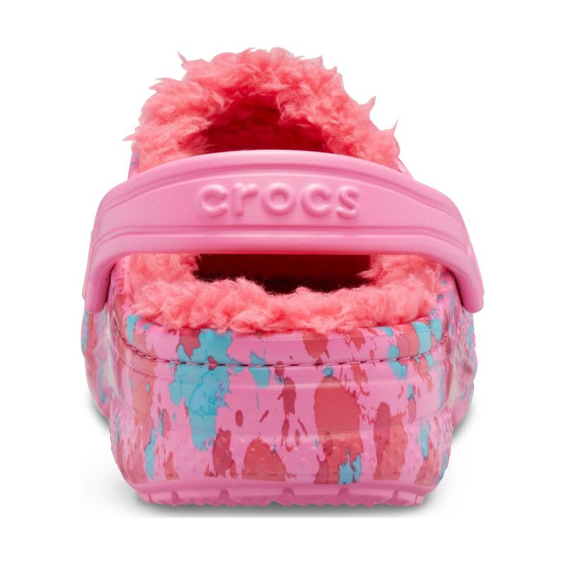Crocs™ Baya Printed Lined Clog Kid's Pink Lemonade/Poppy