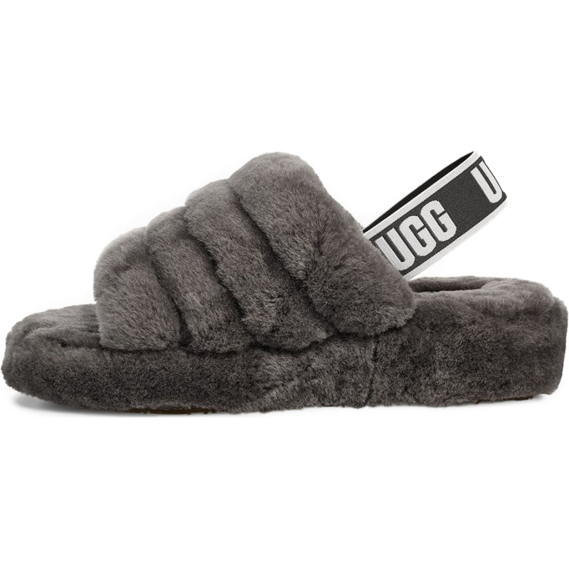 UGG Fluff Yeah Slide Charcoal