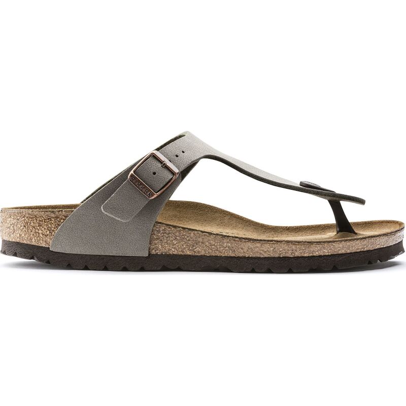 Birkenstock Gizeh Birko-Flor Nubuck Stone Regular