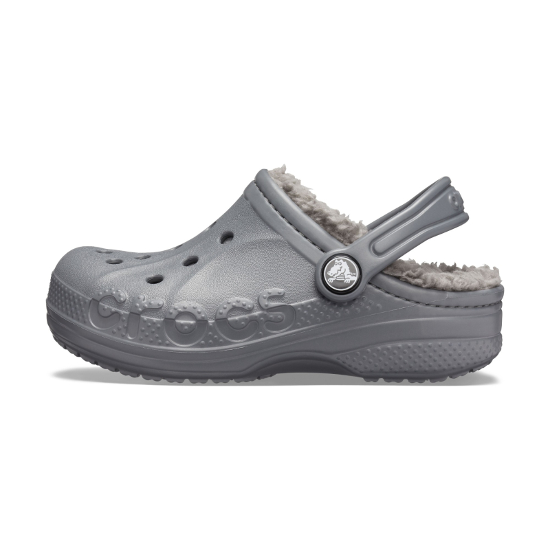 Crocs™ Baya Lined Clog Kid's Charcoal/Charcoal