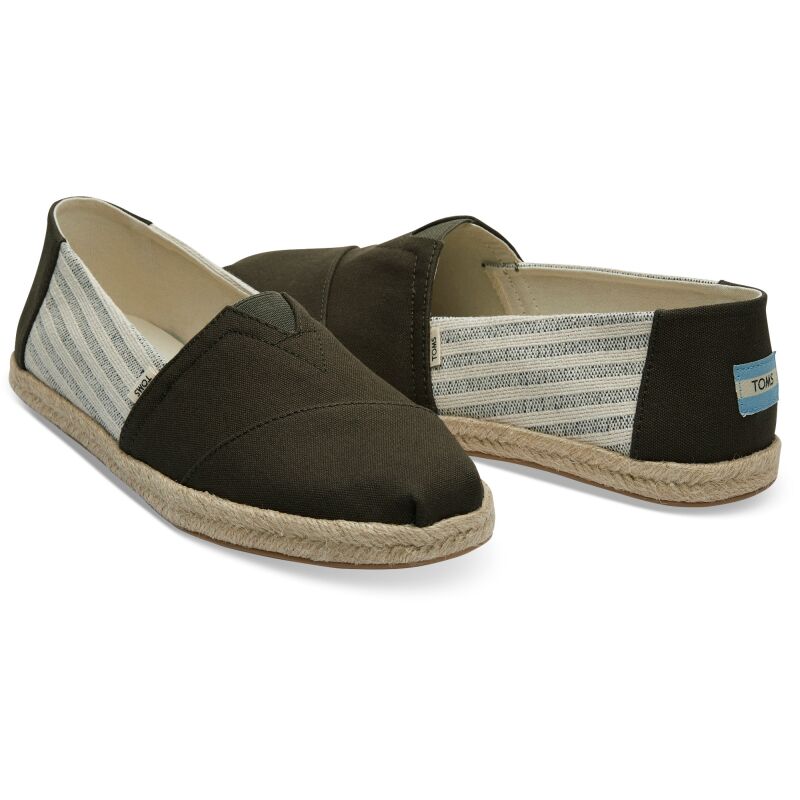 TOMS Canvas Ivy League on Rope Men's Alpargata Tarmac