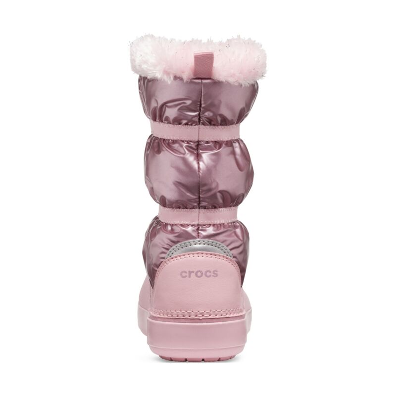 Crocs™ Crocband LodgePoint Metallic Boot Girl's Rose Gold Metallic