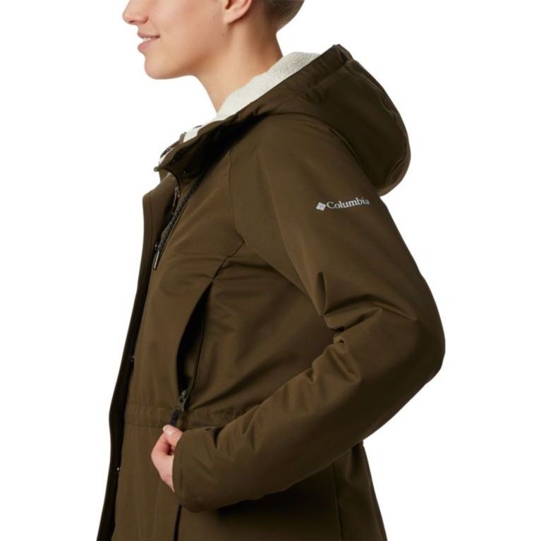 Columbia South Canyon Sherpa Lined Jacket Olive Green